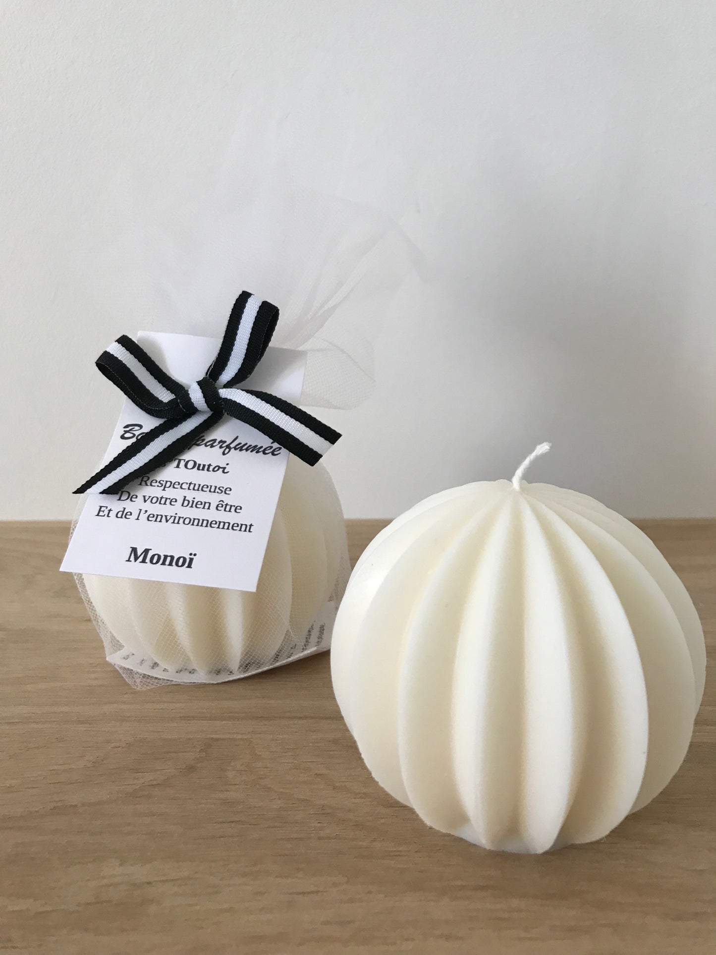 Bougie parfumée boule